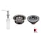 Keeney Mfg Basics Strainer and Garbage Disposal Kitchen Kit, Polished Chrome KITK5445CPGD - alternate 1